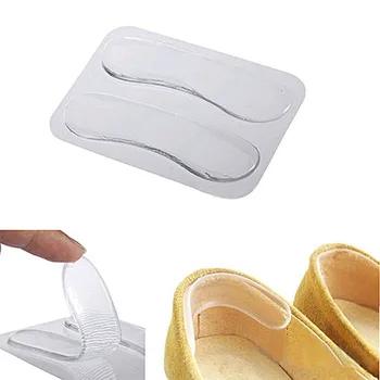 1 Чифт прозрачни силиконови стикери на петата, защита срещу износване, регулиране на размера на обувката, Грижа за краката, части за обувки, стелки