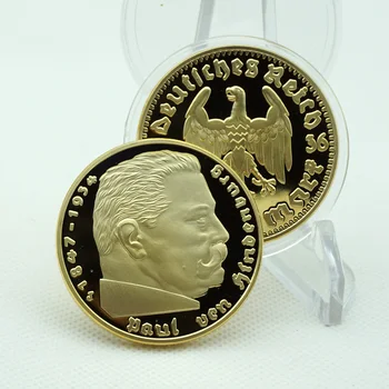 10 бр./лот 5 Марки на Монети 1847-1934 Паул Фон Гинденбург Немски Райх Златна монета