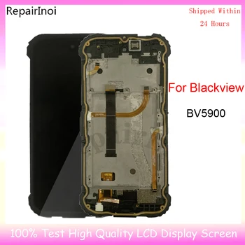 100% Оригинален Тестван Употребяван LCD дисплей За Blackview BV5900 LCD дисплей С Рамка Дигитайзер В Събирането на Резервни Части