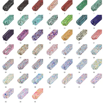 240шт 10 мм Пъстри Цветни Стъклени мъниста за направата на гривни със собствените си ръце 45 Вида цветове, Можете да изберете