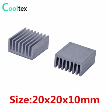 30 бр./лот 20x20x10 мм Алуминиев радиатор радиатор радиатор за Електронно охлаждане чип cooler 100% чисто нов