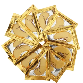 5 Опаковки Очни Лепенки За Премахване На Тъмните Кръгове Gold Crystal Колагенът Colageno Хидратиращ Стареене Красота