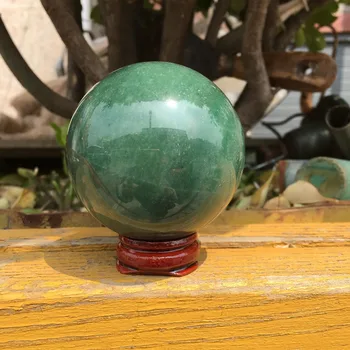 55 мм Натурален Зелен Авантюрин Скъпоценни Камъни Кръгла Топка Crystal Лечебна Сфера