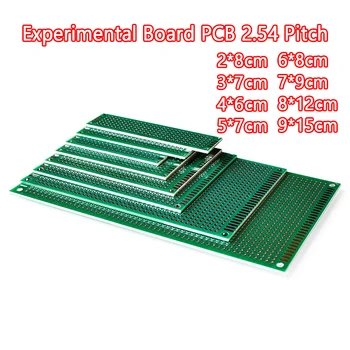 9x15 8x12 7x9 6x8 5x7 4x6 3x7 2x8 см, Двустранен Прототип Сам Универсална Печатна Платка PCB Protoboard За Arduino