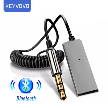 Aux Bluetooth Адаптер, Кабел и Ключ За Автомобил с 3.5 мм Жак Bluetooth 5,0 Приемник, Говорител Аудио Музика БТ Предавател на Авто Хендсфри система