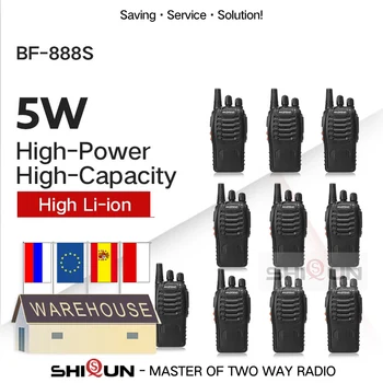 Baofeng 2 Начина шунка радио 2 бр. и 4 бр. 10 бр. BF-888S Преносима радиостанция 5 W 400-470 Mhz UHF BF888s BF 888S H777 Евтино USB Зарядно устройство за UV 5R UV82