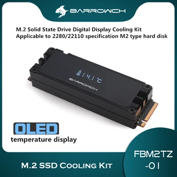 Barrowch M. 2 SSD Радиатор за Охлаждане на Радиатора, Твърд Диск за 2280 \ 22110 M. 2 SSD дисплей на Температурата на компютъра FBM2TZ-01