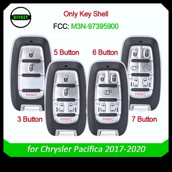 DIYKEY за Chrysler Pacifica 2017 2018-2020 Калъф за дистанционно ключ за M3N-97395900 68217832AC 68241532AC 68241531AC 68217827AC