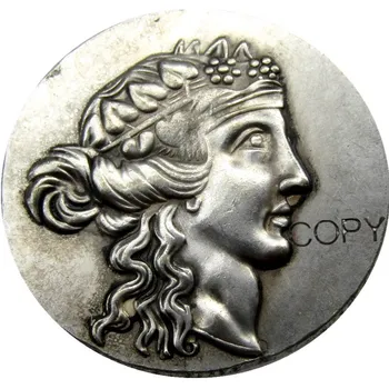 G(19) Гръцка сребърна монета, ТРАКИЯ Тасос АР Тетрадрахм със сребърно покритие копирни монети