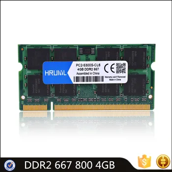 HRUIYL DDR2 Памет 4 GB PC2-5300S PC2-6400S SO-DIMM DDR 2 667 Mhz 4G 800 Mhz за Лаптоп Лаптоп оперативна памет