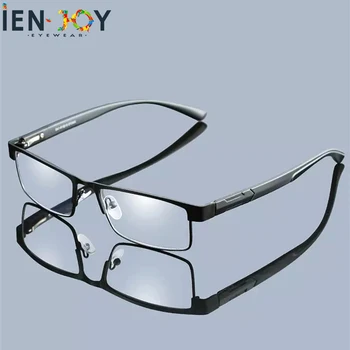 IENJOY Титан Сплав Мъжки Бизнес Очила за Четене за Четене Мъжки дальнозоркие оптични Очила с Метални Рамки за Очила + 1.0 До + 4,0