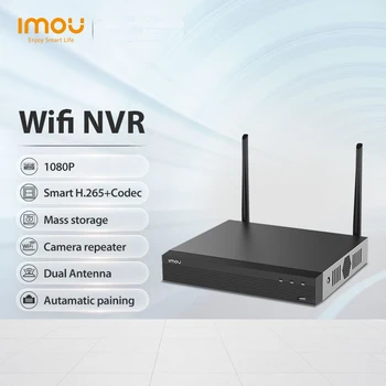 IMOU Wi-Fi мрежова система за сигурност, 8-канален безжичен dvr с резолюция 1080P Здрав метален корпус отговаря на стандарта ONVIF