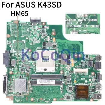 KoCoQin дънна Платка за лаптоп ASUS K43SD K43E P43E A43E K43SV K43 дънна Платка REV2.2 HM65