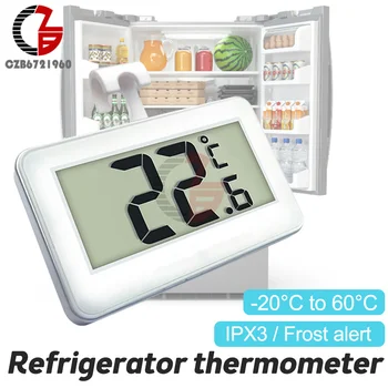 LCD Дигитален Термометър За Помещения, Електронно Измерване на Температура, Сензор за близост, метеорологичната станция За Супермаркет, фризер, фризер, Алар