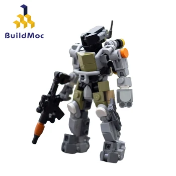 MOC Мини Кожа Костюм Идея Робот за Бързо Реагиране на Строителни Блокове Комплект Съберат Войн Тухли Играчки За Деца За Рожден Ден, Коледни Подаръци