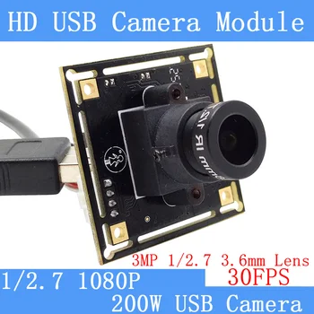 Pu'Aimetis Камера за Видеонаблюдение 1080 P Full Hd MJPEG 30 кадъра в секунда и Висока Скорост на OV2710 Мини за ВИДЕОНАБЛЮДЕНИЕ Android Linux UVC Уеб Камера USB Модул Камери