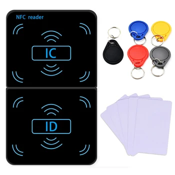 RFID Фотокопирна Машина 125 khz Ключодържател NFC Четец за Смарт карти Писател 13,56 Mhz Криптирана Програмист USB UID T5577 EM4305 Карта Етикети