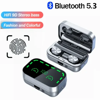 TWS Fone Bluetooth Стерео Слушалки С Микрофон, Двойни ушите, Мини-Тъчпад Спортна Безжична Bluetooth Слушалките с Шумопотискане