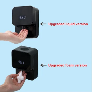 Xiaozhi led дигитален температурен пенопластовый гел стенен монтаж автоматичен опаковка сапун X6 инфрачервена пране телефон Обновена версия на
