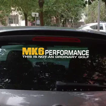XY Автомобилни Винилови стикери Стикери на Предното и Задното Стъкло на Купето на Автомобила Автоматично Забавни Стикери за Голф Mk6 Performance 55cmx9cm