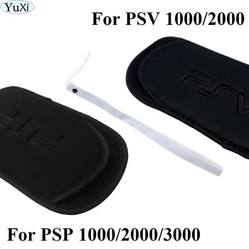 YuXi Мек Калъф За Носене, Чанта за Носене За PS Vita 1000 PSV PSP 2000 1000 2000 3000 Калъф За Геймпада Черна Чанта За Носене Калъф За Съхранение