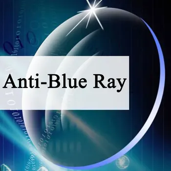 Анти - синя светлина двойка оптични лещи цвят ЗЕЛЕН-EMI Рецептурная късогледство Пресбиопия устойчивост на надраскване 1,56 1,61 1,67 1,74 Пощенски код