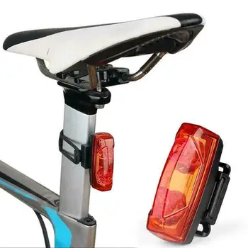 Велосипеден Задна Светлина С Магнитна Индукция под Наем Задна Светлина Колоездене Предупреждение За Безопасност на Велосипедни Фарове МТБ Задните Светлини Аксесоари За Велосипеди