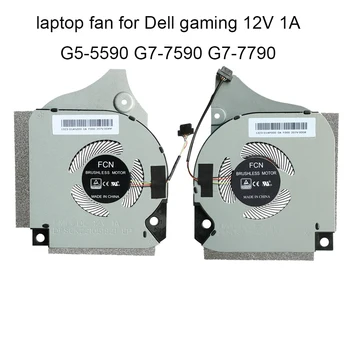 Вентилатори за охлаждане на GPU ПРОЦЕСОР за DELL Inspiron G5 5590 G7 7790 7590 006KT2 06KT2 09THTN 9THTN Вентилатор за лаптоп Процесор VGA Охладител DC12V 1A