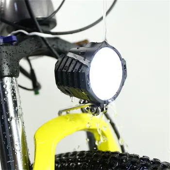 Електрически Велосипед Светлини LED Велосипедни Фарове 12 W 12 v-80 В Водоустойчива под Наем Предния Фенер Фенер 4 Фенер с Rozhok за Велосипед