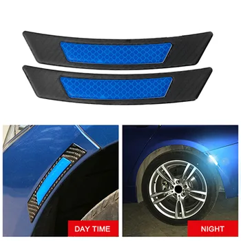 Етикети колата Вежди колела стикер бушон защита от въглеродни влакна отразяващ отразяващ за BMW, Volkswagen Mazda Audi