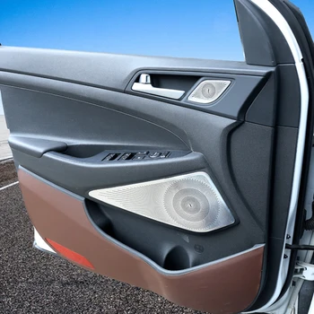 За Hyundai Tucson TL 3rd 2015-2020 Автомобилни врати От Неръждаема Стомана, Тампон За Високоговорители, Аудио Високоговорител, Накладки, Рамка Стикер, Аксесоари