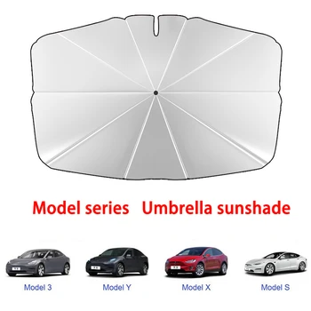 За Tesla Model3/YSX Авто Козирка Специално Предното Предното стъкло Слънцезащитен Крем Топлоизолационна Завеса Общ Вид Модификация на интериора