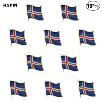 Знаме на Исландия на Жени с Ревери Иконата на Флага Брошка Игла Икони 10 бр. Много