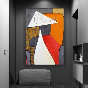 Известни абстрактни картини на Пикасо с маслени бои върху платно, репродукции на произведения на изкуството, модерни постери и щампи, стенописи, декорация на дома