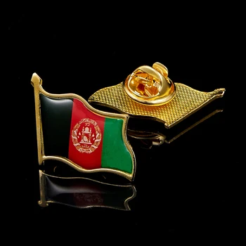 Иконата/Брошка на Сондата Отворота епоксидна Смола на националното знаме на Афганистан за официални Аксесоари костюм