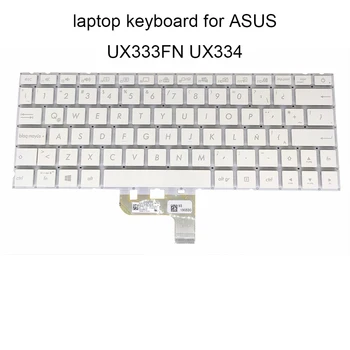 Клавиатура с подсветка UX333 за ASUS Zenbook 13 UX334 LA Latin бели на клавиатури за лаптопи с Винтова часова 0KNB0 162GLA00 нова