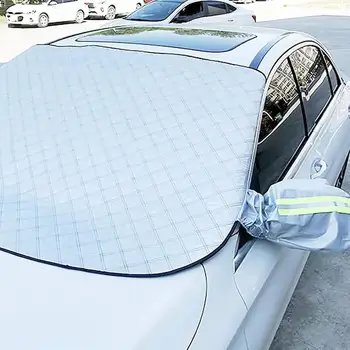 Магнитна Зимни Покриване На Предното Стъкло На Превозното Средство Покриване На Автомобилния Блок Предната Сянка На Предното Стъкло Антиобледенительный Скреж V9x2