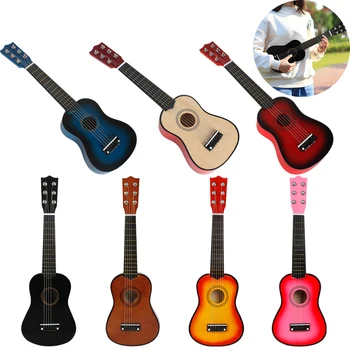 Мини на 21 инчов Детска ukulele Ukulele, Дървени Миниатюрна Китара, модул за Обучение Музикален Инструмент, Играчки за Деца, Подаръци За Начинаещи
