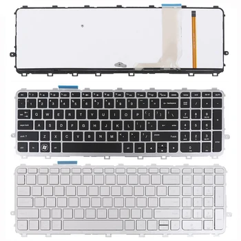 Новата клавиатура за лаптоп HP Envy 15-J 17-J M7-J 15-J000 17-J000 M7-J000 M6-N M6-N000 M6-в n100 сребрист на цвят, с подсветка
