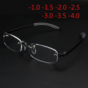 Нови без рамки очила за късогледство, Рамки За Очила, Мъжки И Дамски Очила Без Рамки, Суперлегкая Рамки, Очила за Късогледство, 100 ~ 400 градуса