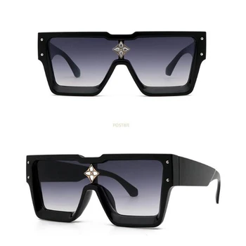 НОВИ Летни Слънчеви Очила Дамска мода по-голяма рамка квадратни очила на едро с фабрика ниска цена