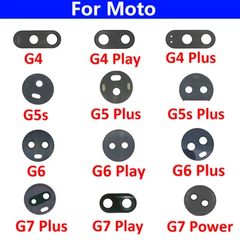 Новост За Motorola Moto G4 G5 G5s G6 G7 G8 Play Plus Power Задната Част На Задната Камера Със Стъклен Капак На Обектива С Подмяна На Етикети