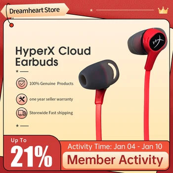 Оригинални слушалки HyperX Cloud накрайници за уши ушите Детска слушалки С микрофон Вълнуващ звук в играта