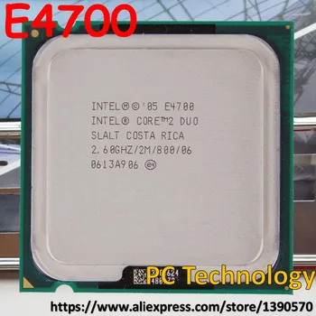 Оригиналния cpu Intel Core 2 Duo E4700 2,6 Ghz 2 М 800mhz LGA775 dual core настолен процесор Безплатна доставка (изпращане в рамките на 1 ден)