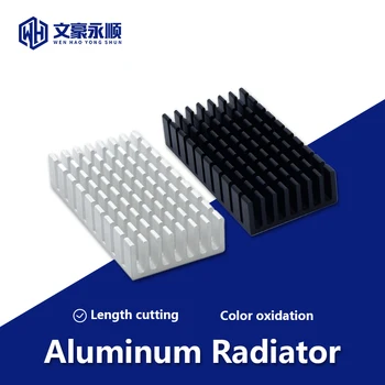 Охладител радиатор алуминиев радиатор 25/50×25×10mm охлаждане за електронния компютър IR LED chip размер с минерална проводяща лента