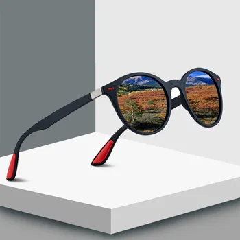 Поляризирани Vintage Слънчеви Очила 2020 Ретро Очила С Кръгли Лещи TAC Луксозни Слънчеви Очила За Мъже Lunettes De Soleil