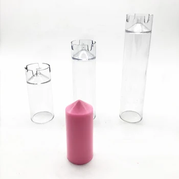 Прозрачни Пластмасови Свещи За Производство на Форми на САМ Сапун, Свещи, Moud Занаяти Сватбени Аксесоари