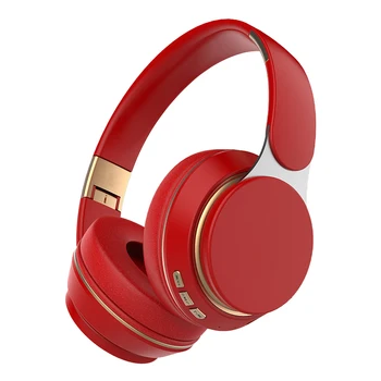 Червен T7 Bluetooth 5,0 Слушалки Безжични Слушалки Сгъваеми Стерео Регулируеми-Слушалки С Микрофон за телефон Xiaomi Huawei Pc TV